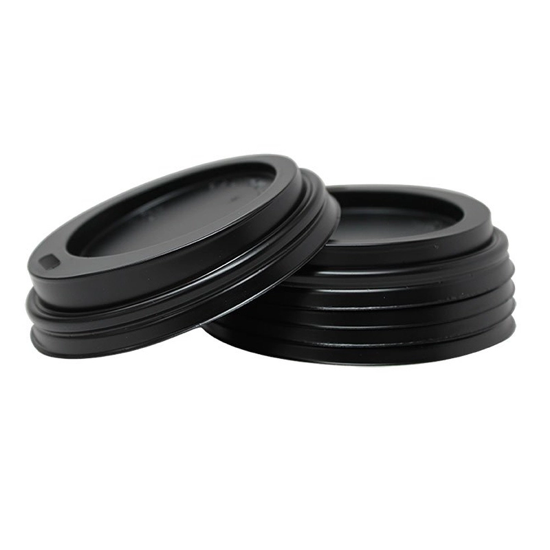 Uchampak - Recyclable Dome Lids, Coffee Cup Lid for Portable Drinks Fits 8, 10, 12, 16, 20, 24oz Disposable Paper Cups 1