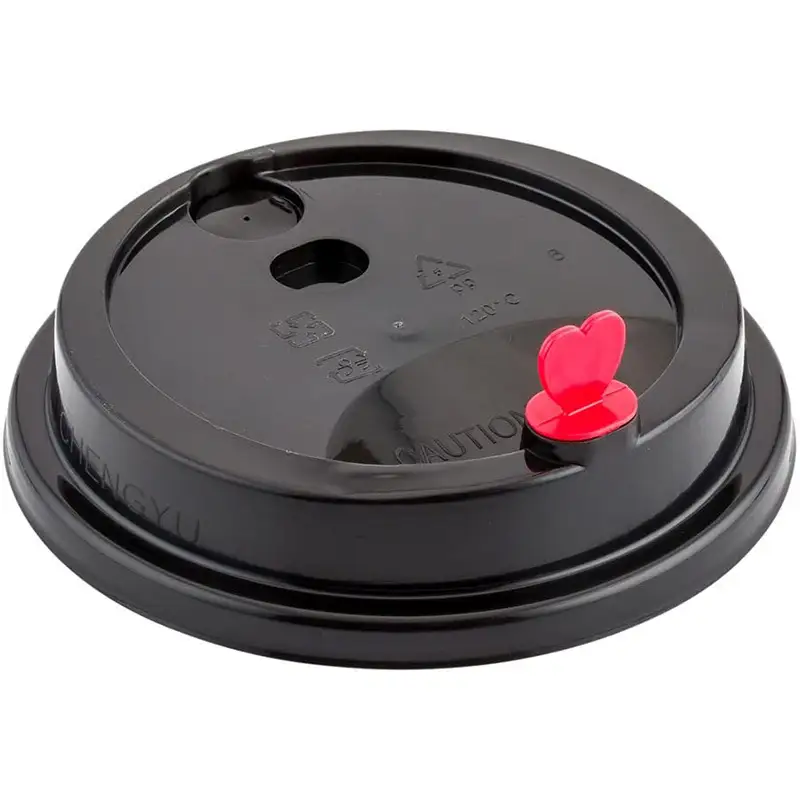 উচম্পাক- ডিসপোজেবল পেপার হট কাপের জন্য ট্র্যাভেল প্লাস্টিকের গম্বুজ ঢাকনা, বেশিরভাগ কাপে ফিট করে পুনর্ব্যবহারযোগ্য ইজি-ফ্লো অ্যান্টি-স্পিল ডিজাইন 1