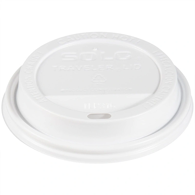 Uchampak- Plastic Lids for Disposable Paper Hot Cups, Fits most Cups Recyclable Easy-Flow Anti-Spill Design2 1
