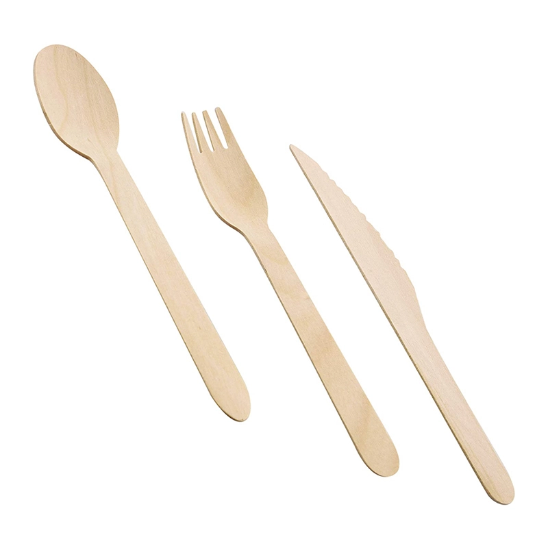 Uchampak - Forks Spoons Knives Cutlery, Disposable Utensils Eco Friendly Durable and Tree Free Alternative to Wooden 1