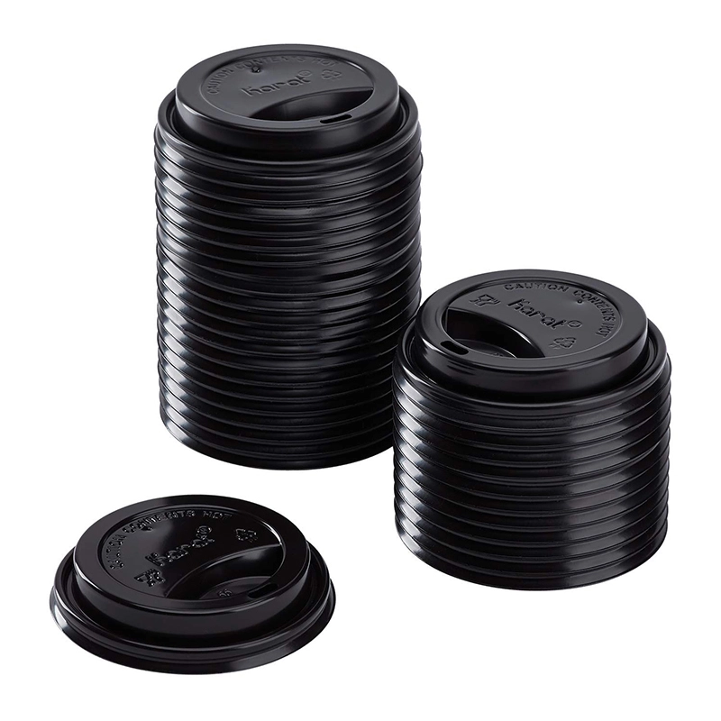 Uchampak - Recyclable Dome Lids, Coffee Cup Lid for Portable Drinks Fits 8, 10, 12, 16, 20,  Disposable Paper Cups lids 1