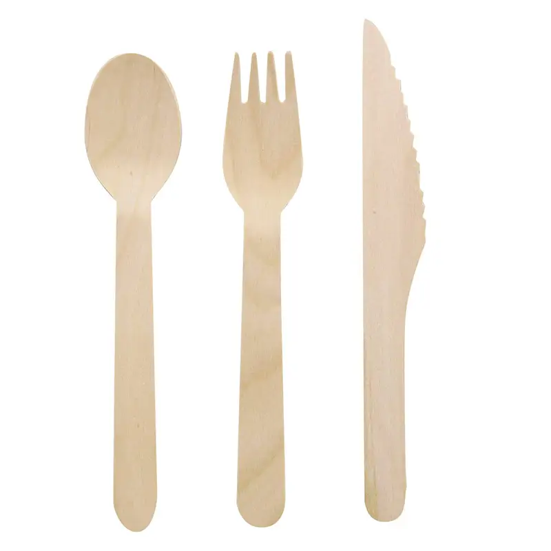 Uchampak - Forks Spoons Knives Cutlery, Disposable Utensils Eco Friendly Durable and Tree Free Alternative to Bamboo 1