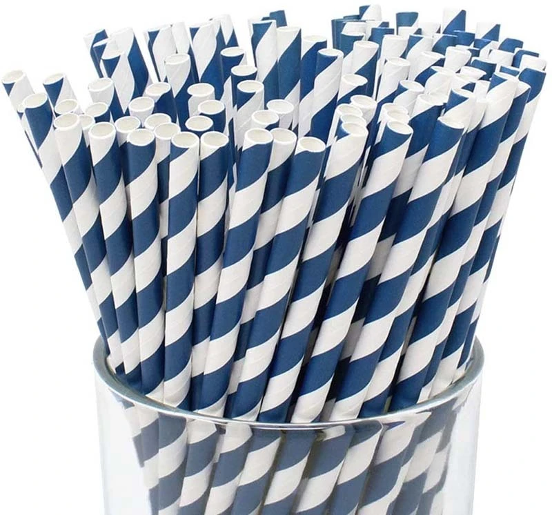 Uchampak - Biodegradable Straws Bulk, Assorted Rainbow Colors Striped Drinking Straws for Juice, shakes Accessories2 1