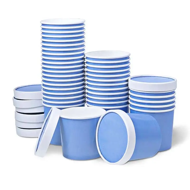 උචම්පක් - උස රවුම් සුප් කඩදාසි බහාලුම් සඳහා නව නිර්මාණයක් පියන කන්ටේනරය සහිත Mesin Sablon Paper Salad Bowl1 1