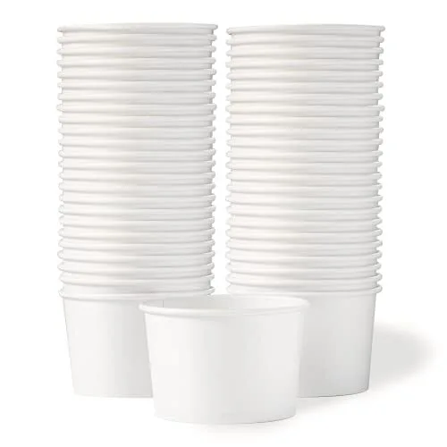 Uchampak- Poke Pak Disposable nga lingin nga sudlanan sa sabaw nga adunay taklob nga papel aron moadto sa panaksan nga sabaw nga tasa sa ice cream nga tasa / sudlanan 1