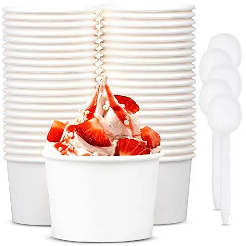 Uchampak - Poke Pak paper bowl Disposable round soup container with paper lid to go bowl food container soup container 1