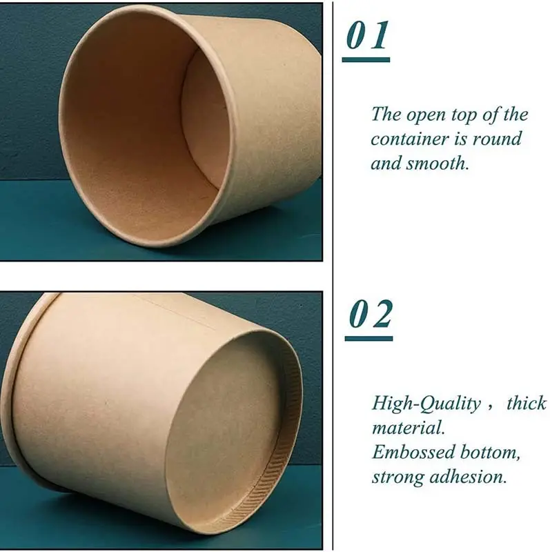 Custom paper bowl 500ml  Manufacturer | Uchampak 3