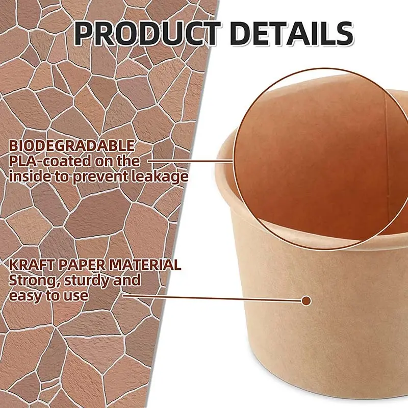 Paper Soup Cups with Lids Soup Containers Wholesale - Uchampak 3