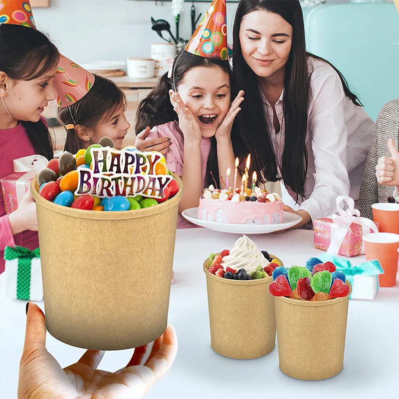 OEM&ODM Paper Bowl Manufacturers Supplier for Cafes 4