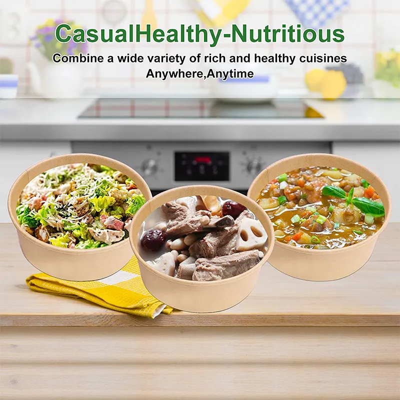 Long Lasting Disposable Paper Bowls with Lids Price List 3