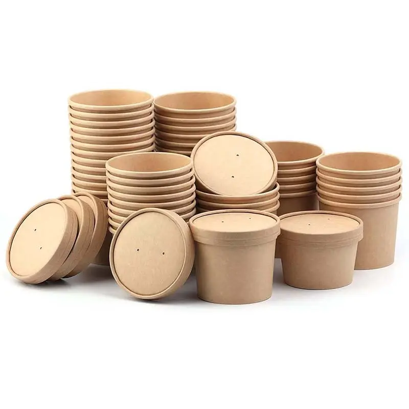  disposable paper bowls with lids  | Uchampak 3