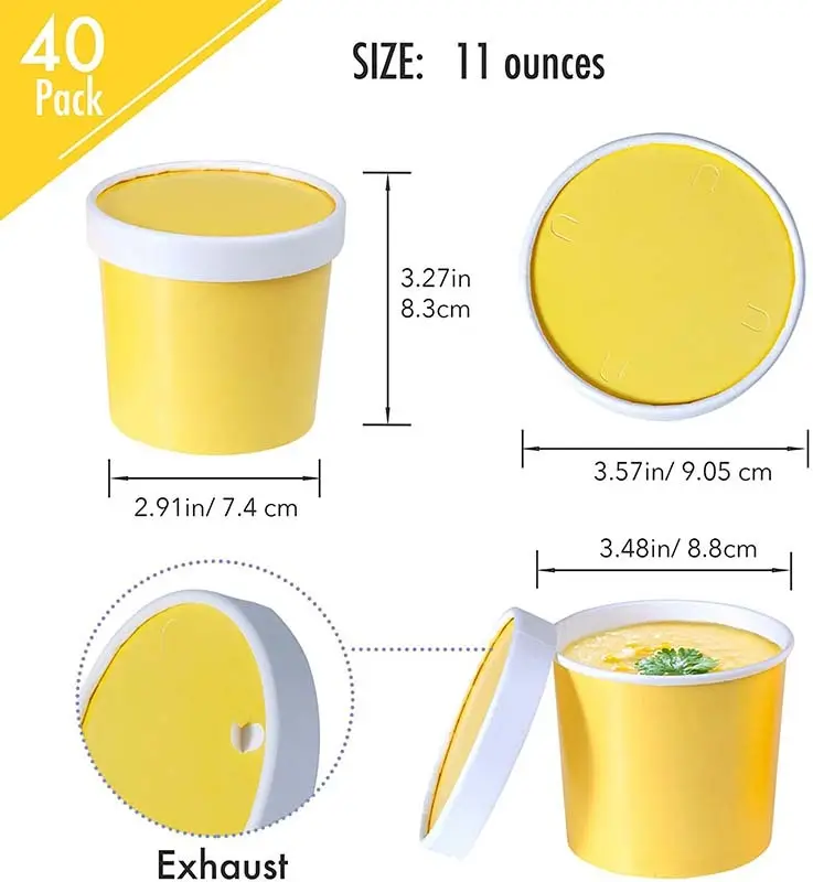 Uchampak |  disposable paper bowls with lids 1 3