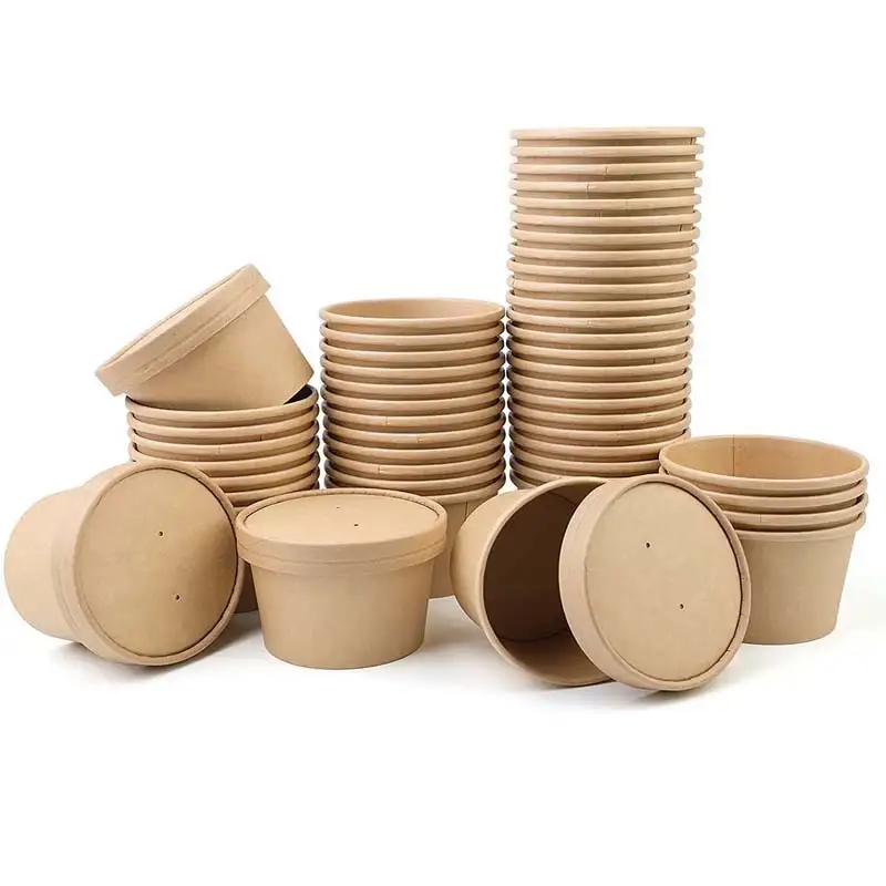 Uchampak - Weggooibare Sopbakke Partytjiebenodigdhede Bederfbakke vir Warm/Koue Koshouer1 1