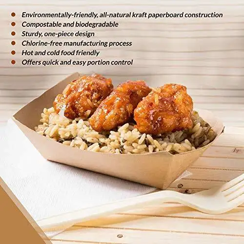 disposable paper serving trays | Uchampak 4