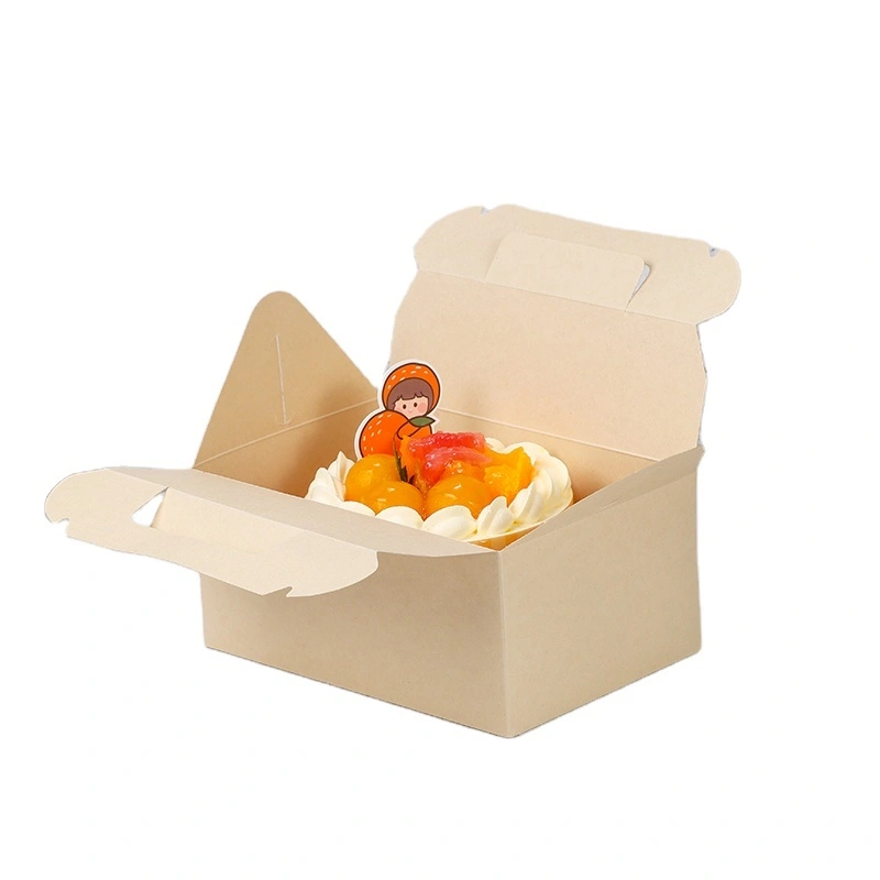 YuanChuan - Leak Ga'u Resistant Disposable Cardboard Lunch Box for Catering Aveese Food Container Kraft Brown Paper Food To Go Box Bio Box 1