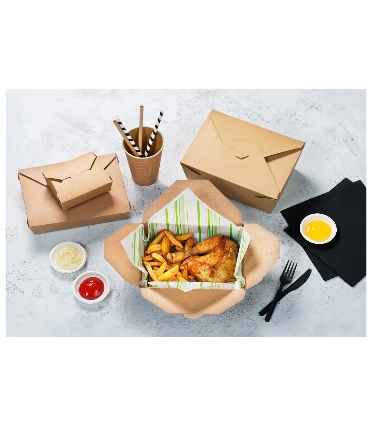 Custom fast food to go containers  Manufacturer | Uchampak 4