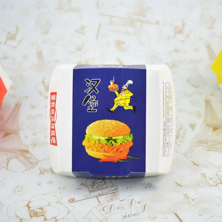 Пакување за бургери за носење по мерка, кутија за храна за носење со биоразградлив бургер 1