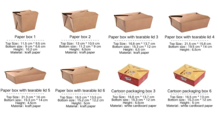 High Quality Takeaway Packaging Factory Price for Restaurants 7