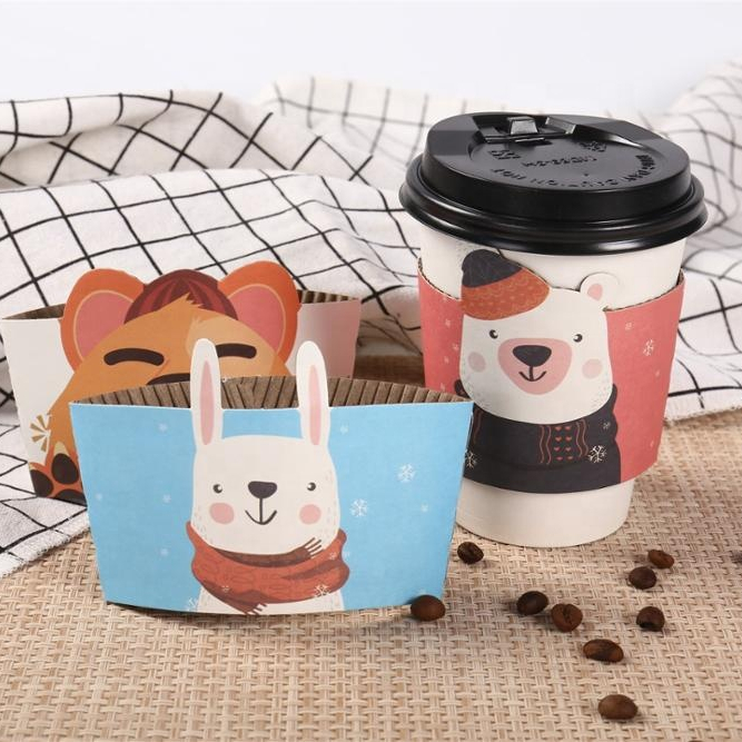 YuanChuan - Disposable custom printed paper coffee cupsleeves for paper cup Ungrouped 1