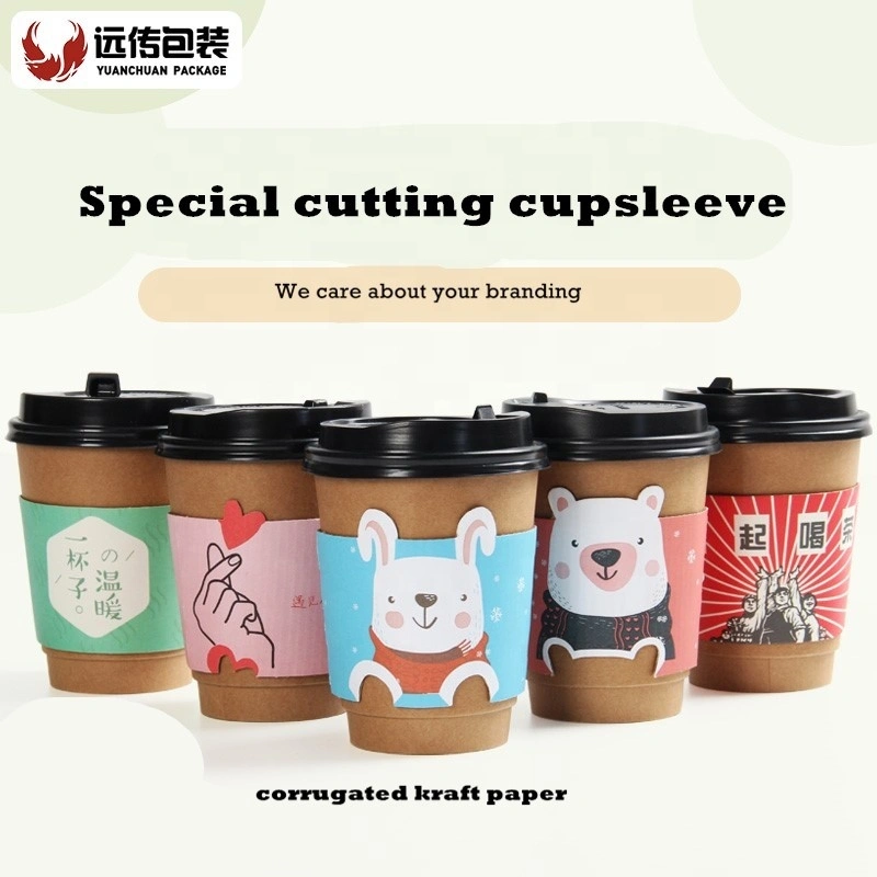 Uchampak - special cutting cute custom cupsleeve for hot drink 1