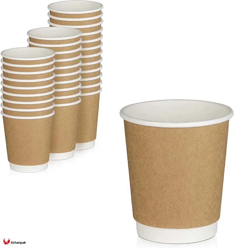 Custom double wall paper hot cups  Manufacturer | Uchampak 1