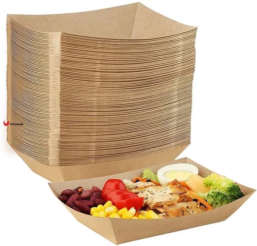Barquettes en papier pour restauration rapide à prix de gros | Uchampak 1