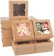 Custom cardboard platter box with window  Manufacturer | Uchampak 1