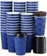 Uchampak |  12oz black ripple cups  1