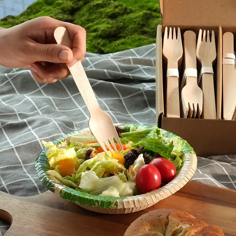 Posate in legno sicure da usare per buffet 4