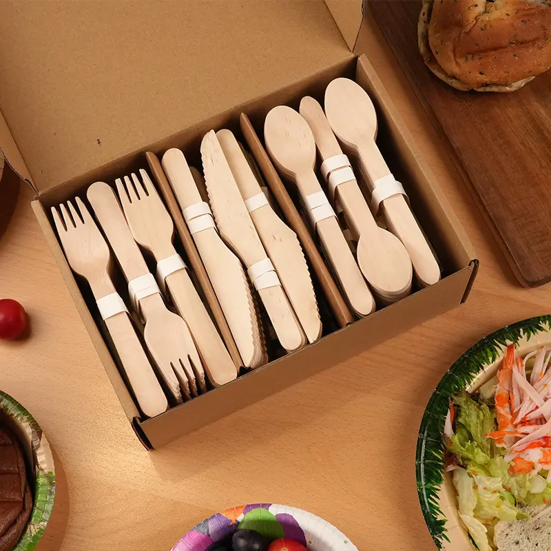Posate in legno sicure da usare per buffet 3