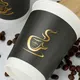 Per tazze da caffè compostabili a doppia parete Greasy Spoon Parole e logo / Imballaggio personalizzato / Specifiche personalizzate (colore di Uchampak 2