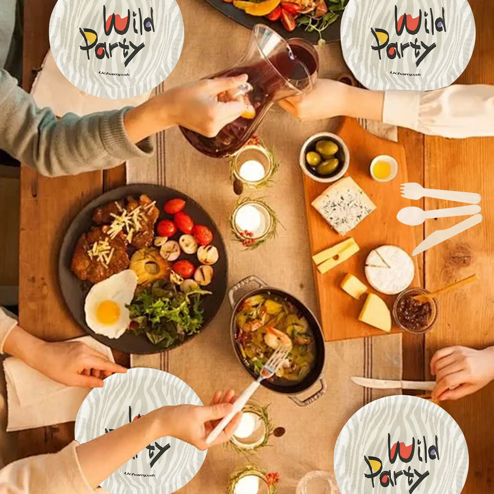 Piatti di carta per alimenti provenienti direttamente dalla Cina per i bar 6