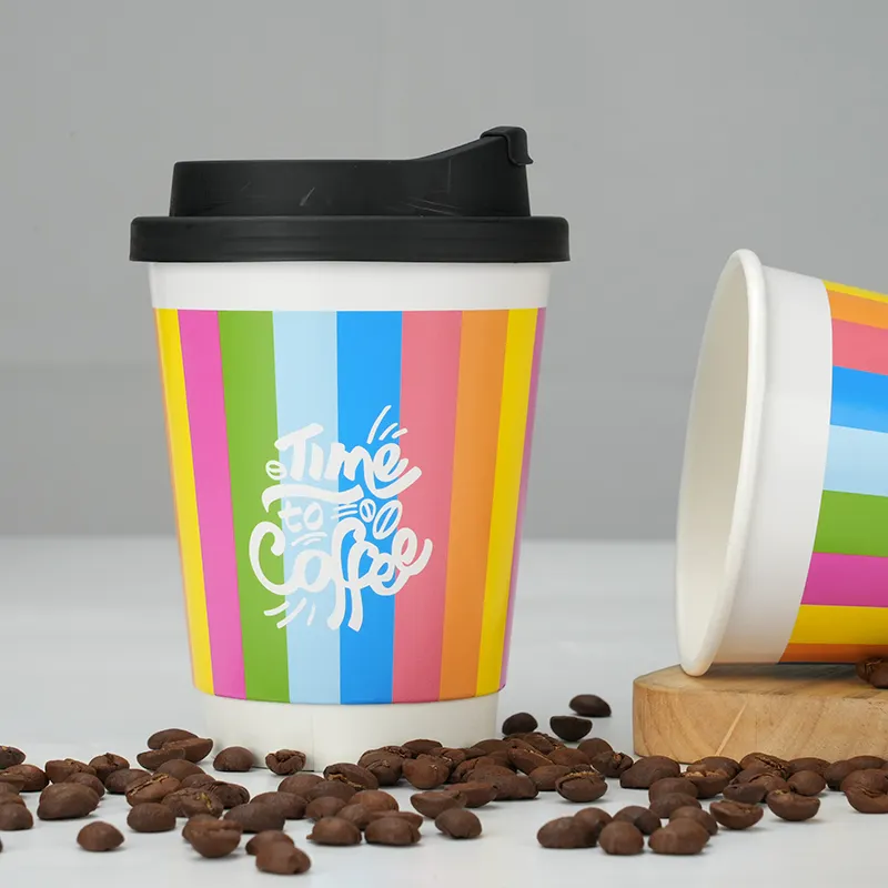 Eco-friendly Custom Double Wall Paper Coffee Cups Price List 6