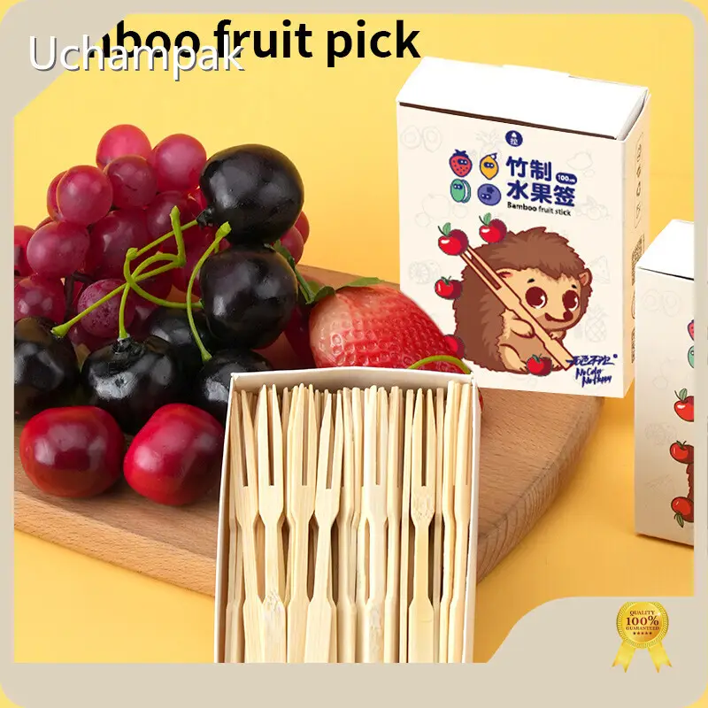 Uchampak Skewers for Grilling Words and Logo / Customized Packaging / Customized Specifications (colorseries 1