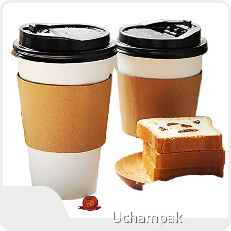 Uchampak White Cup Sleeves White Cup Sleevesmanufacturer 1