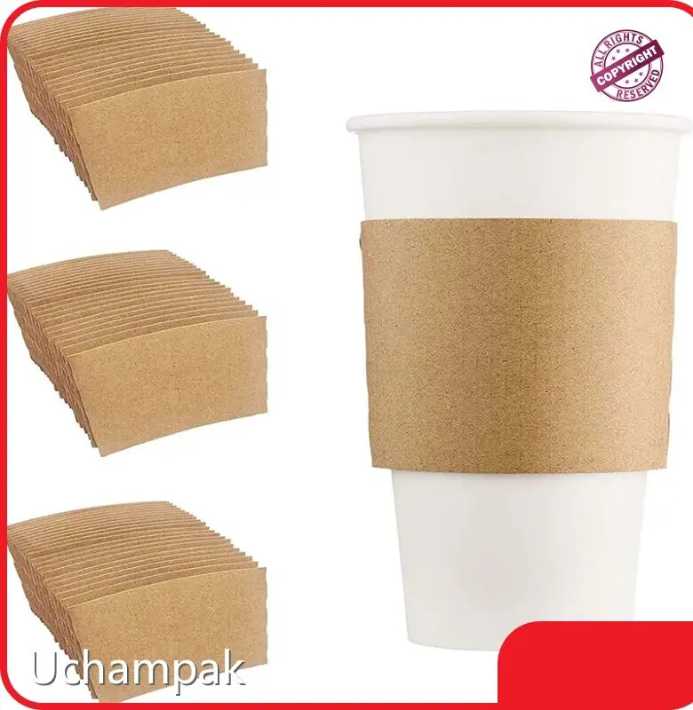 Uchampak Hot Cup Sleeves Custom Hot Cup Sleeves Custommanufacturing 1