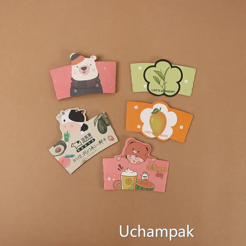 Uchampak-aj laŭmendaj paperaj kafo-manikoj rekte provizeblaj de fabriko 1