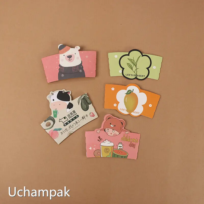 Factory Price Custom Cup Sleeves Manufacturing for Frozen Food Packaging 1