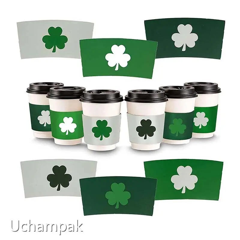 Uchampak Custom Black Coffee Sleeves Custom Black Coffee Sleevesfactory Price 1