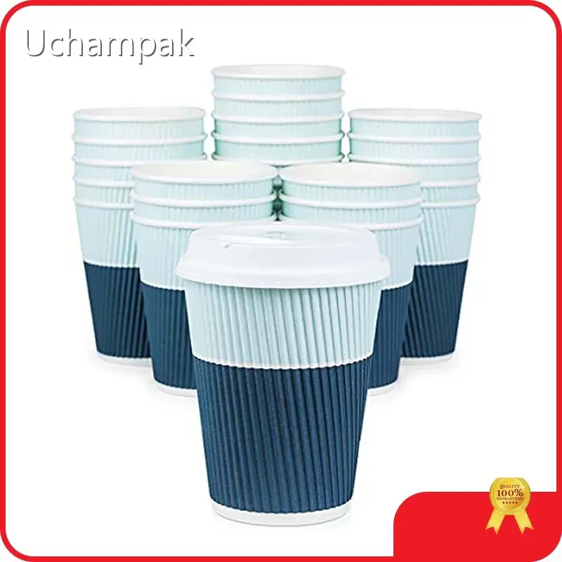 Uchampak Paper Coffee Cups with Lids Upply 1