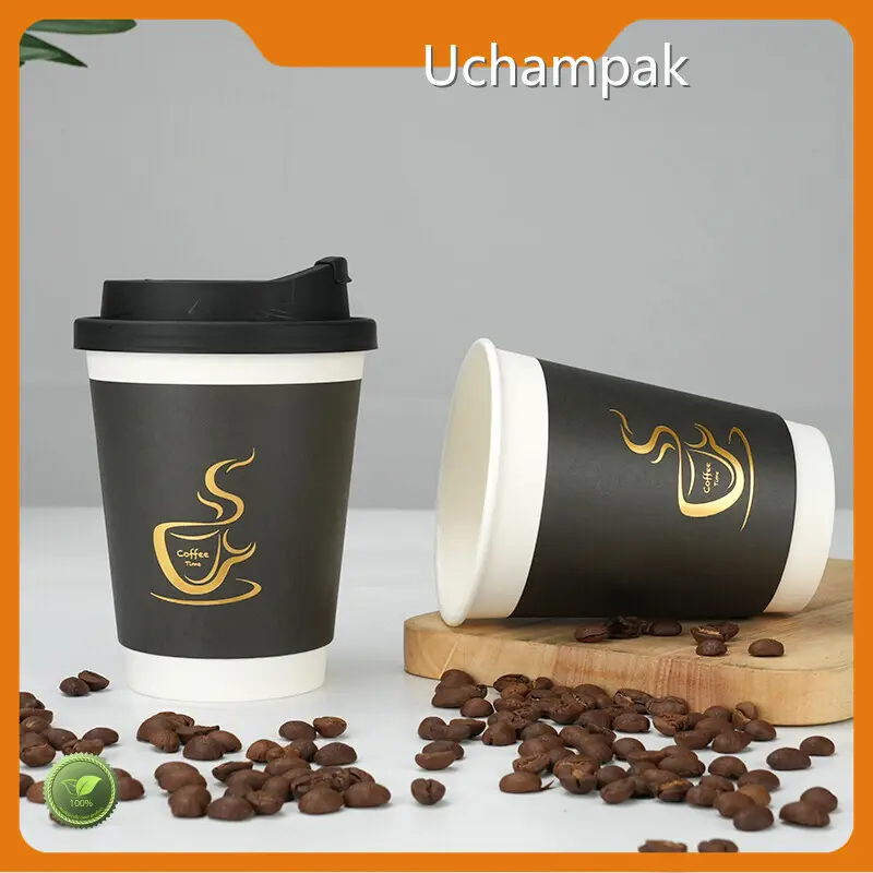 Per tazze da caffè compostabili a doppia parete Greasy Spoon Parole e logo / Imballaggio personalizzato / Specifiche personalizzate (colore di Uchampak 1