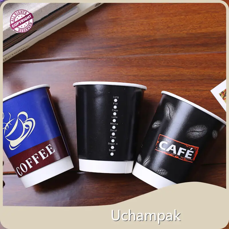 8oz Double Wall Paper Cups - for Food Trucks - Uchampak 1