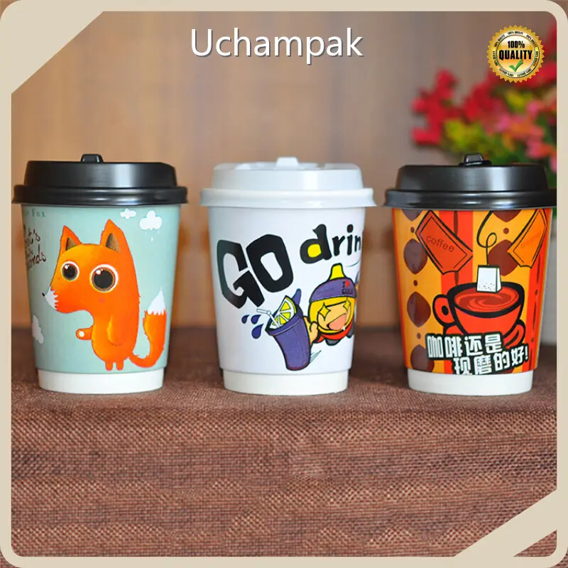 Uchampak Double Wall Hot Cups Factory Direct Supply 1