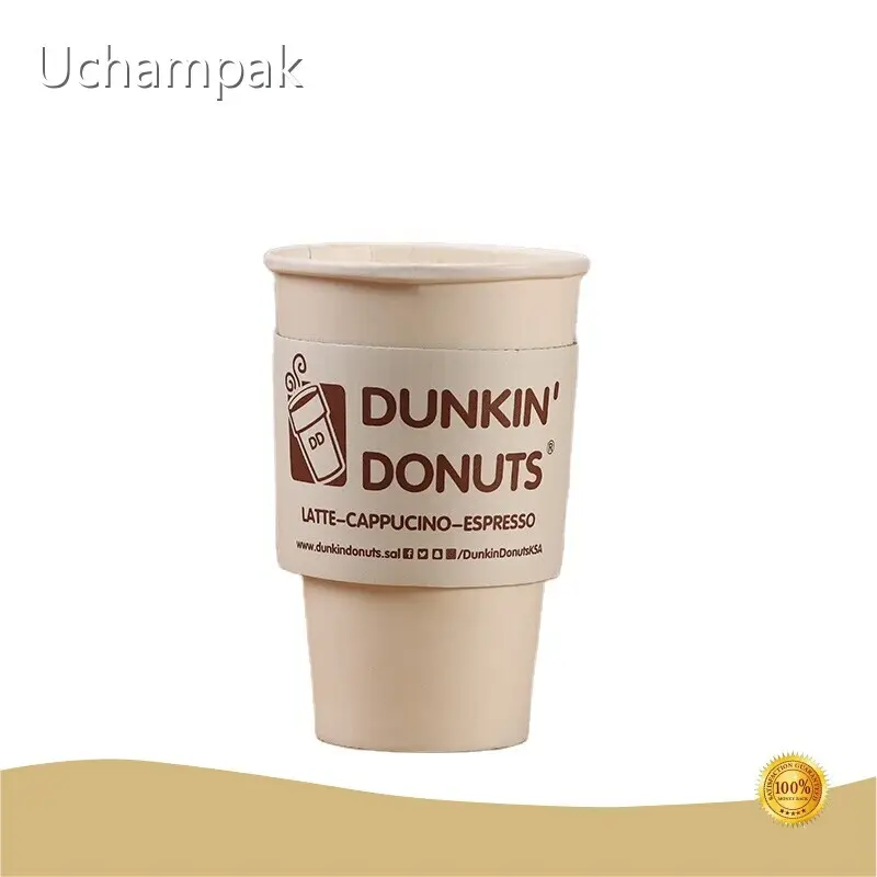 Custom Paper Cup Sleeves Cup Sleeves Wholesale - Uchampak 1