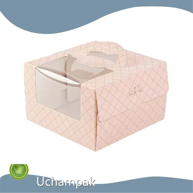 Square Cake Boxes with Window Window Food Boxes Wholesale - Uchampak 1