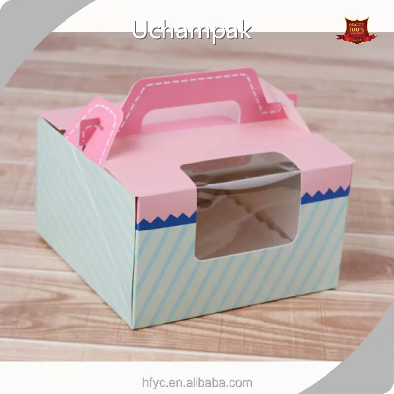 Oblong Cake Box with Window Factory Price for Takeaway Packaging 1