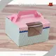 Oblong Cake Box with Window Factory Price for Takeaway Packaging 1