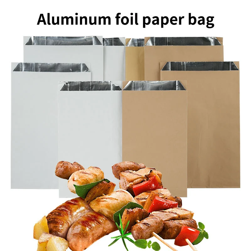 Uchampak Custom Printed Disposable Food Paper Bags – Greaseproof, Waterproof & Insulated 1