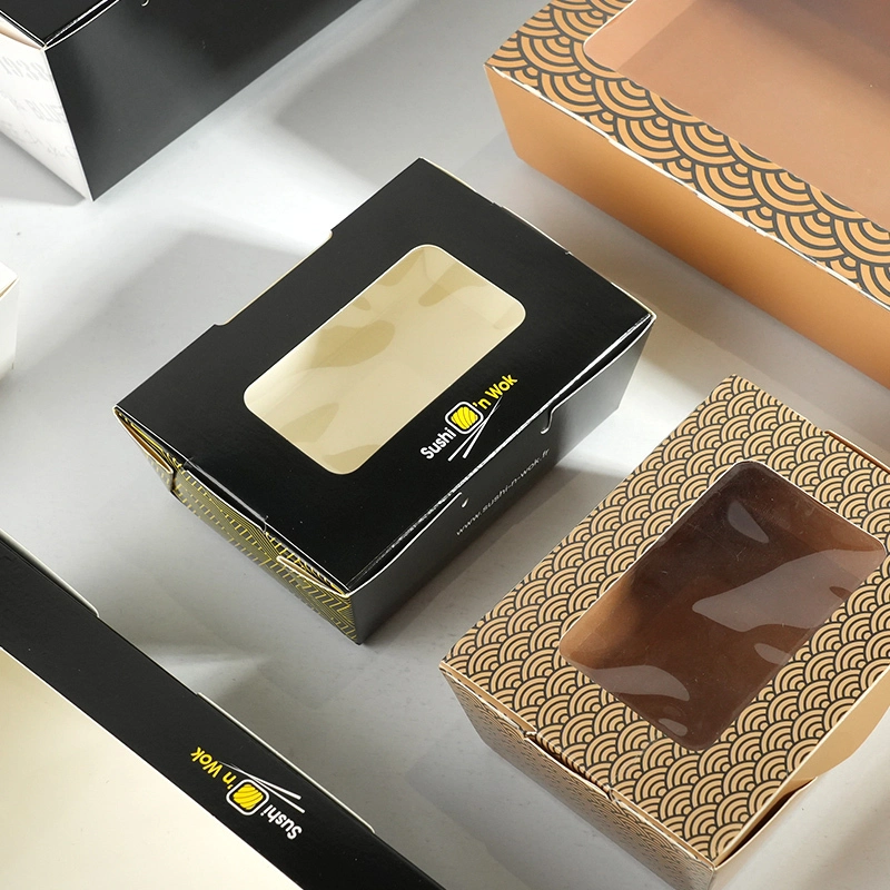 Uchampak Custom Paper Lunch Boxes – Eco-Friendly Fast Food Packaging from Factory Supplier 1