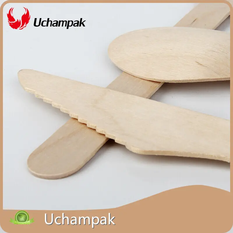 Uchampak Bamboo Forks Disposable with Good Price 1